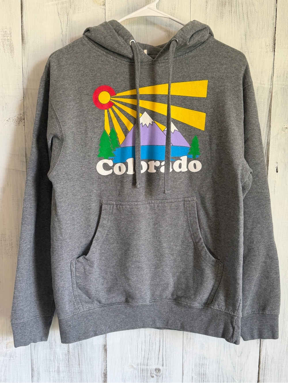 Colorado Graphic Pullover Hoodie - Gray